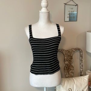 Black Stripped Urban Outfitters Tank
